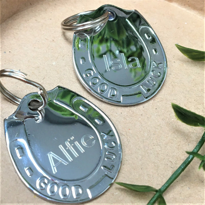 Lucky Horse Shoe Pet ID Tag