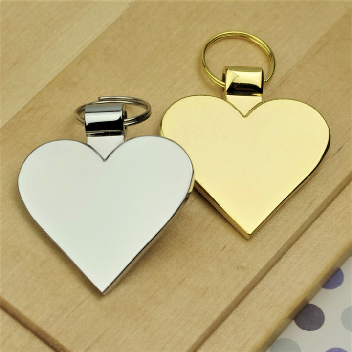Gold Heart Dog ID Tag