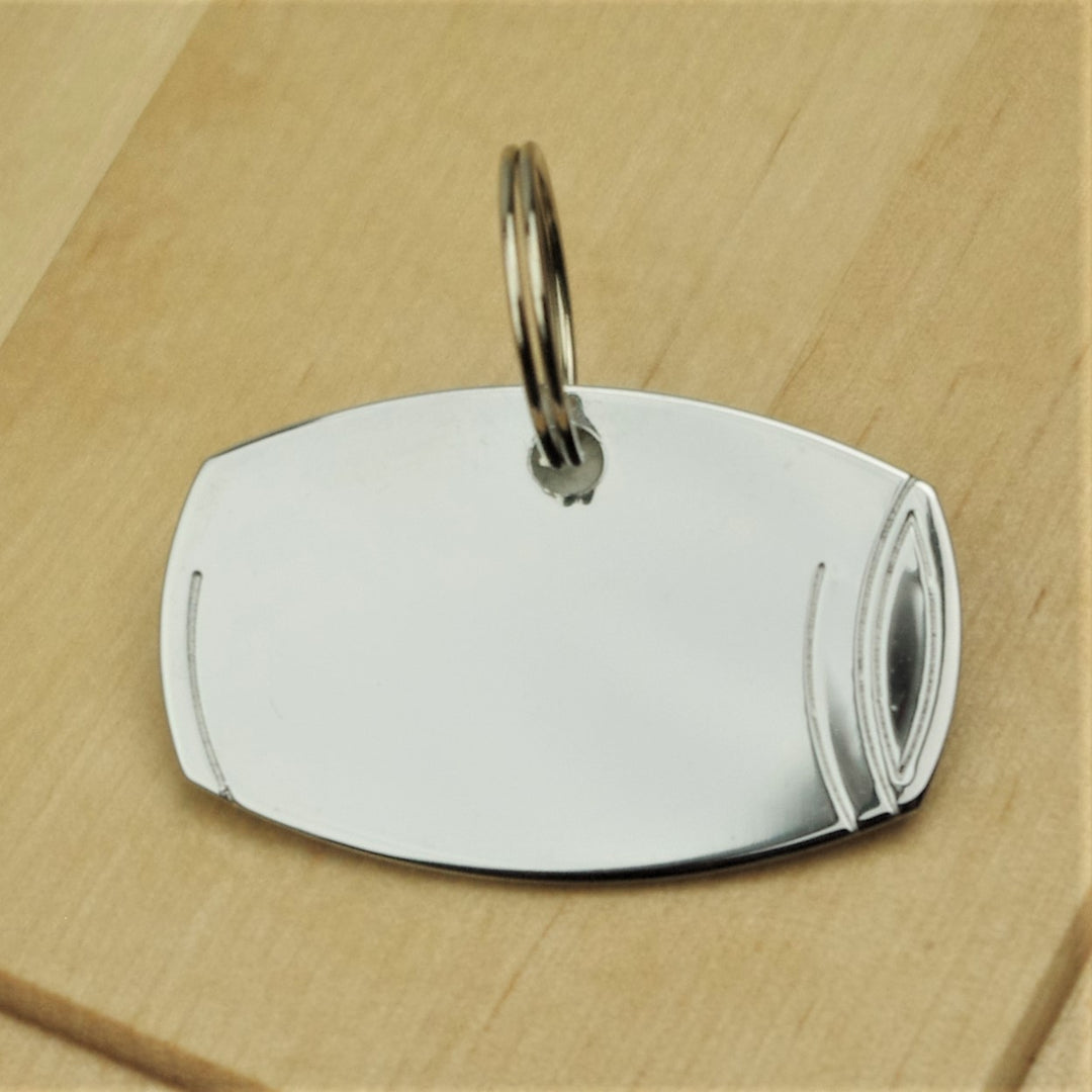 Silver Barrel Dog Id Tag