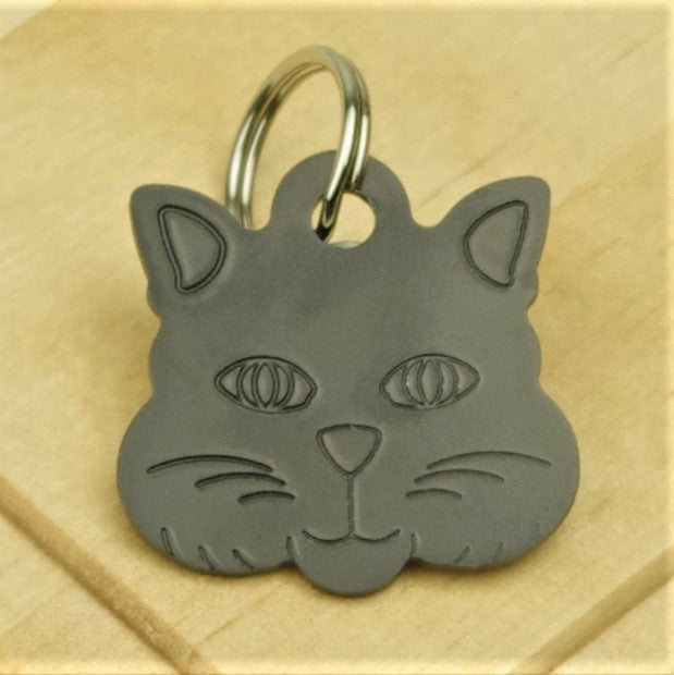 Cat Identity Tag Black