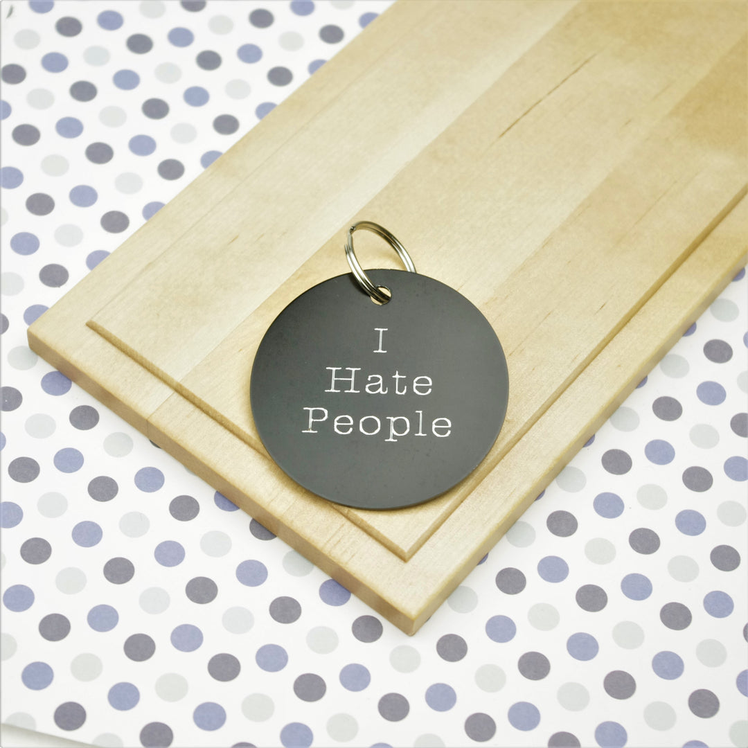 I Hate People Personalised Tag