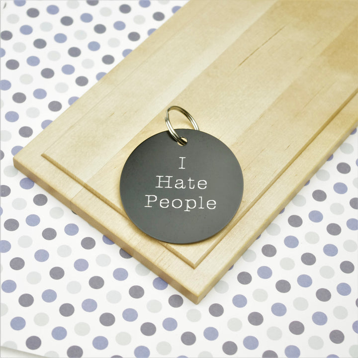 I Hate People Personalised Tag