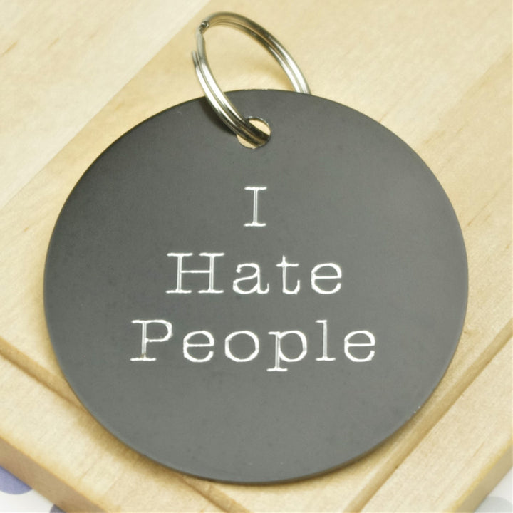 I Hate People Personalised Tag