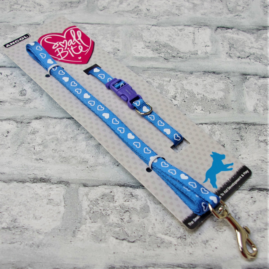 Blue Puppy Collar and Lead Blue
