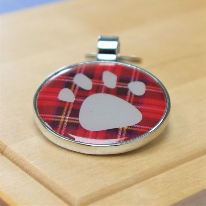 Tartan Paw Pet Tag 