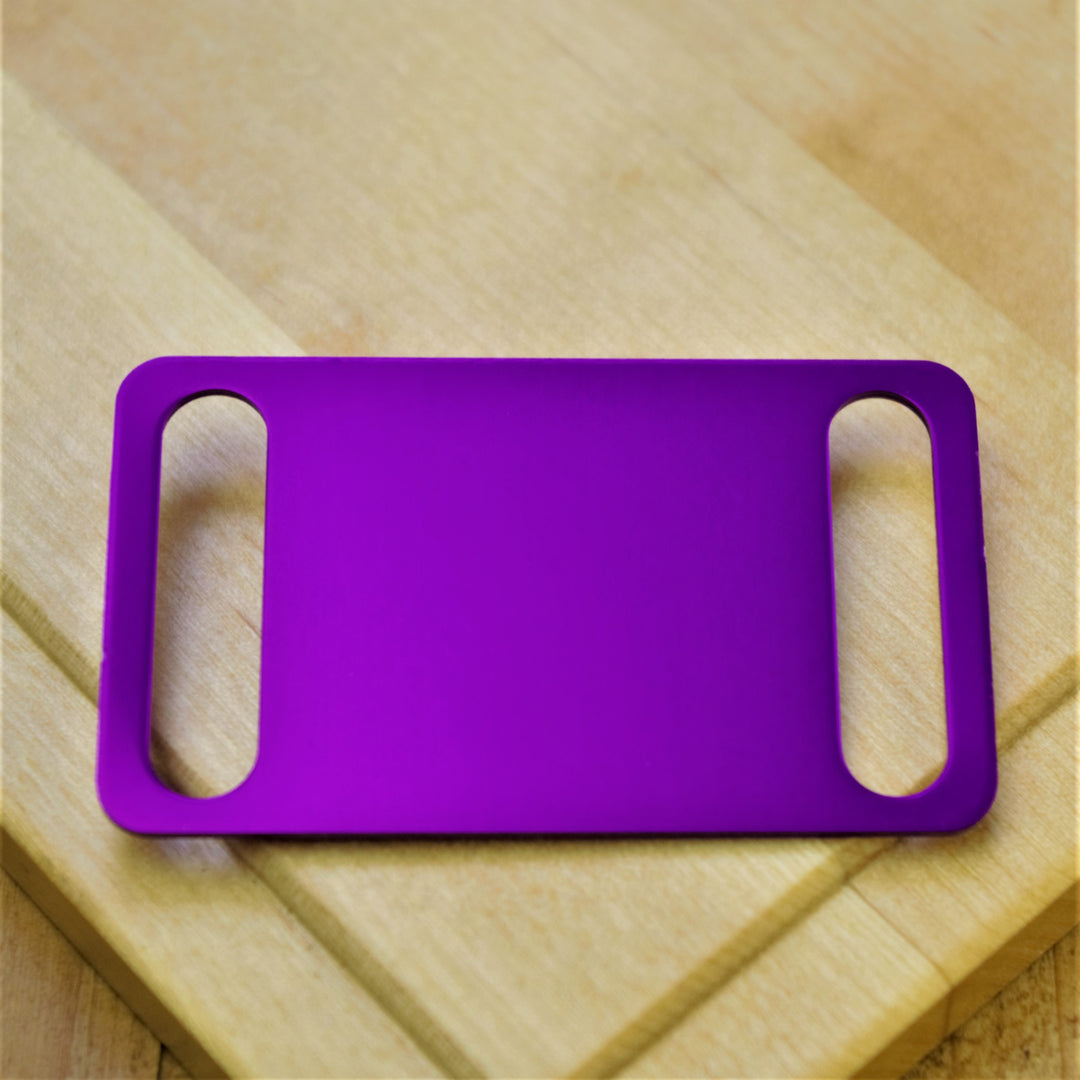 Easy Fit Coloured Aluminium Agility Dog Tag – Large Size (Fits collars up to 24mm wide)