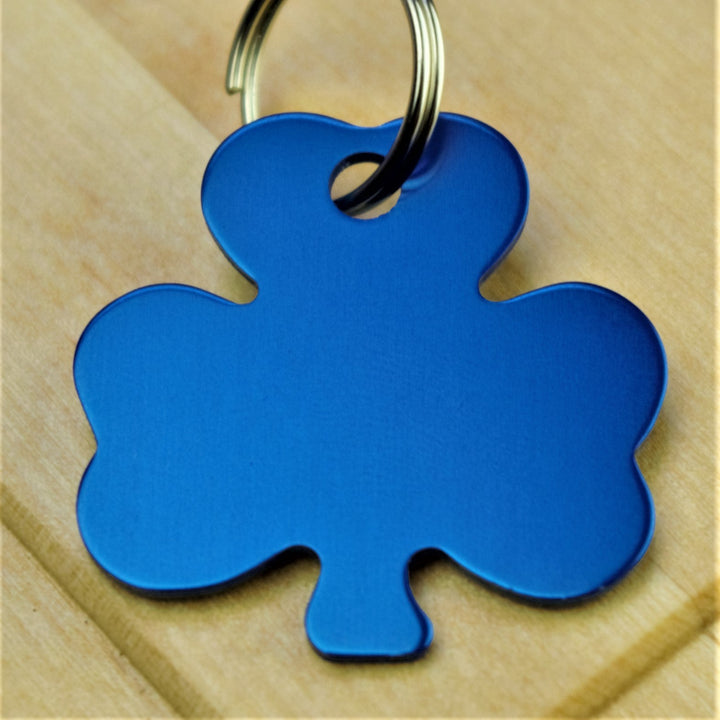 Engraved Equestrian Shamrock Bridle Tack Tag - Choice of Colours