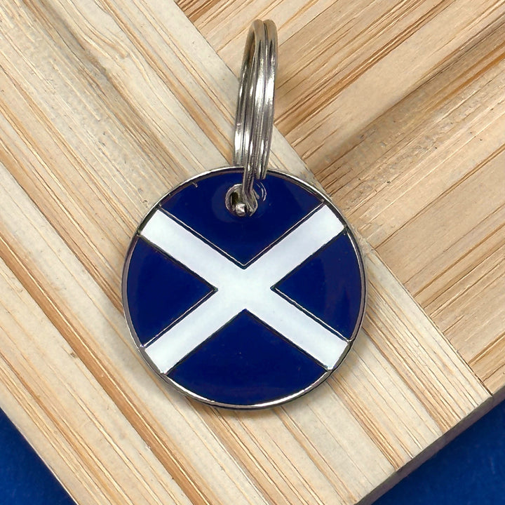 Scottish Flag Pet ID Tag