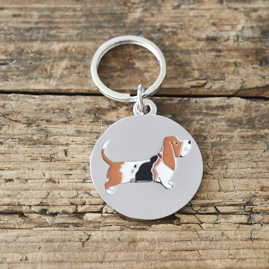 Basset Hound Dog ID Tag