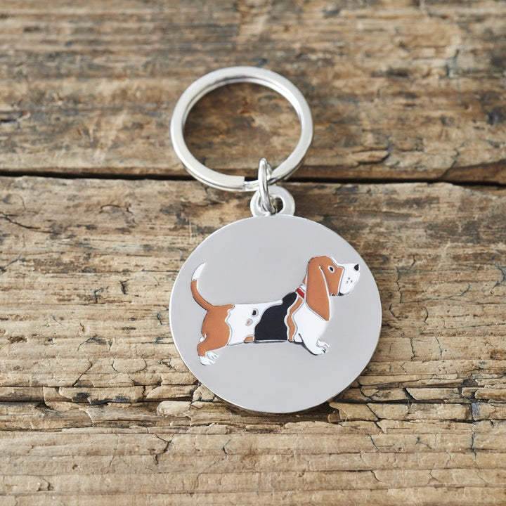 Basset Hound Dog ID Tag