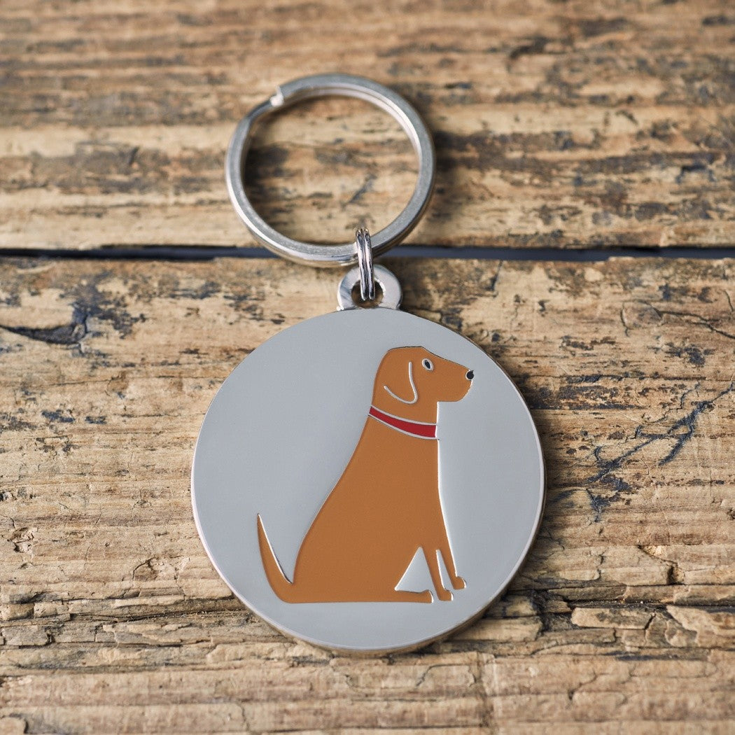 Fox Red Labrador Dog ID Tag