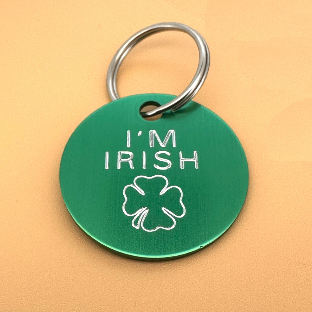 I'm Irish Engraved Pet Id Tag