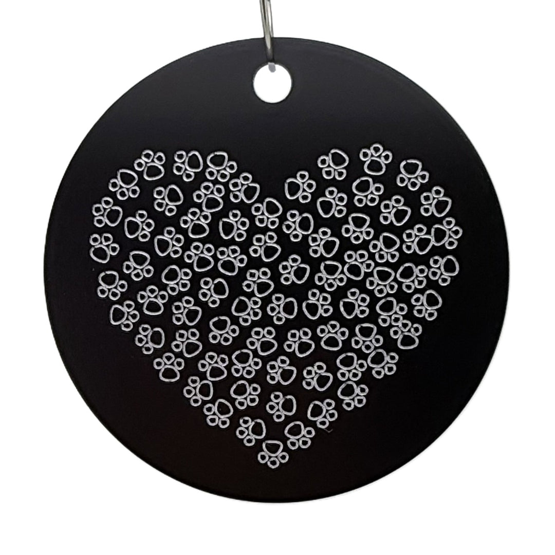 Engraved Hearts Pet Id Tag