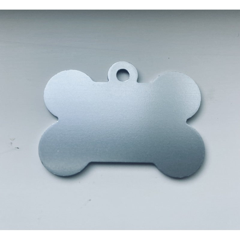 'ZERO WOOFS GIVEN' Bone Shaped Funny Dog ID Tag – Choice Of Size & Colour